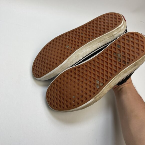 Vans High Top Shoes Women's Sz 9.5 / Men 8 US Sneaker Sk8-Hi Canvas Black White - Picture 6 of 14